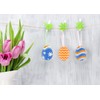 Easter Clear Acrylic Ornaments Penta Angel 12Pcs Blank Bunny Chick