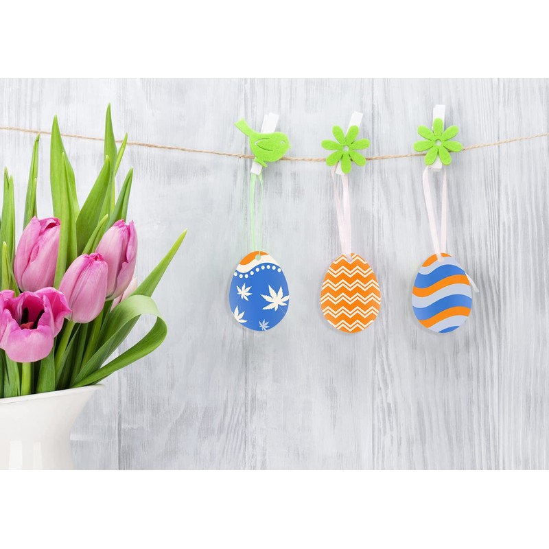 Easter Clear Acrylic Ornaments Penta Angel 12Pcs Blank Bunny Chick