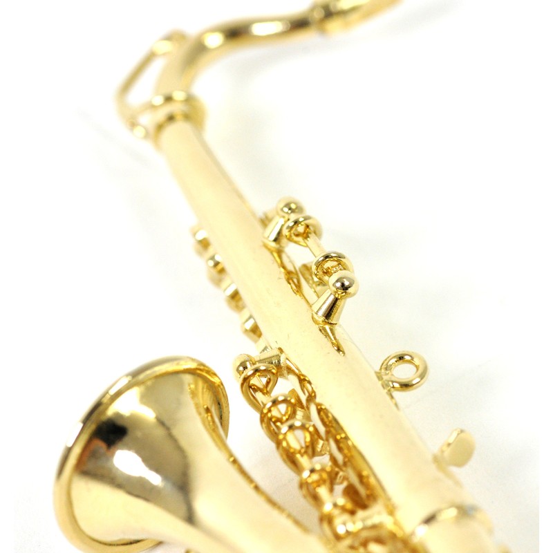 Sunrise Sound House Miniature Musical Instrument Tenor Saxophone 1/12 Gold