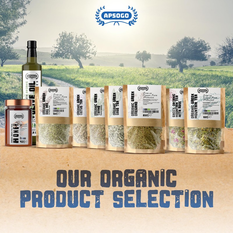 Apsogo Spearmint - Dried Organic Spearmint from Greece - Premium