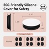 Vaszu Remote Control Holder Magnetic Wall Mount Self-Adhesive, 6 Pack