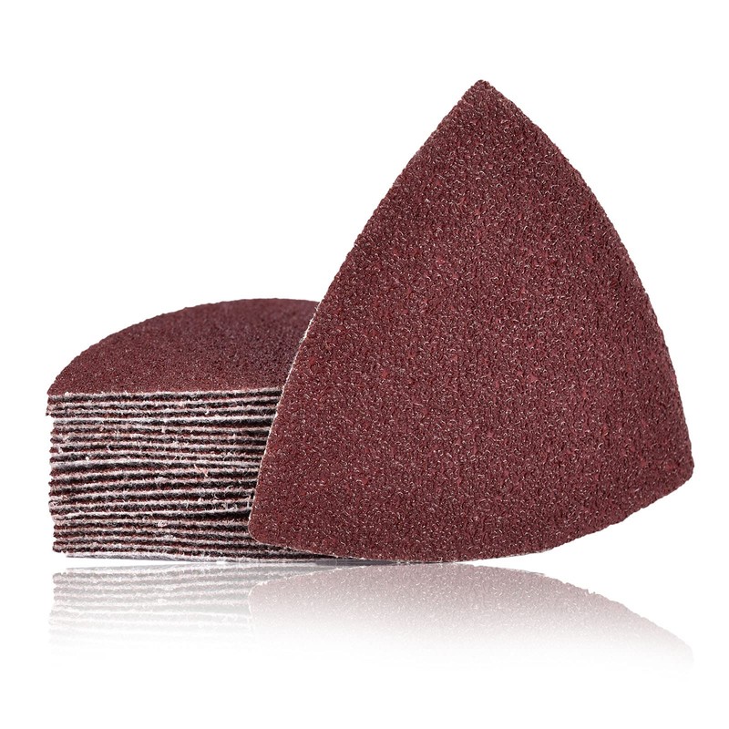 KingBra 40 Grit Triangular Multitool Sandpaper, 80mm Wood Sanding Paper