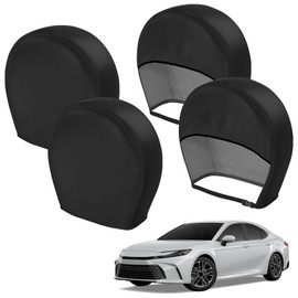 Kistrba PVC Tire Covers 4pcs Compatible with 2018-2025 Toyota Camry, All-Weather Waterproof Heavy Duty Wheel Covers for 28-29inch Tires