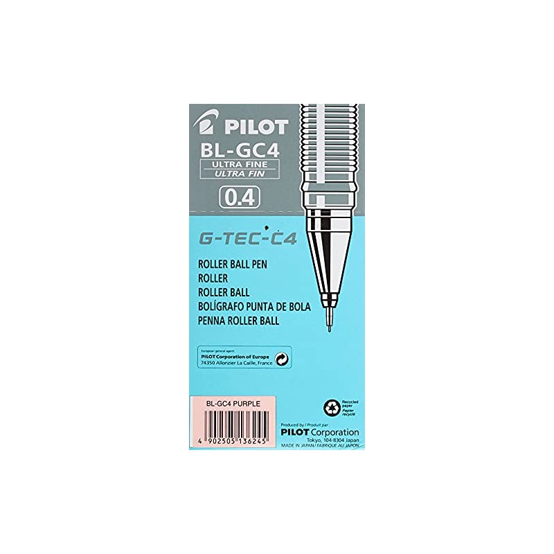 Pilot G - Tec C4 Gel Microtip Rollerball 0.4 mm