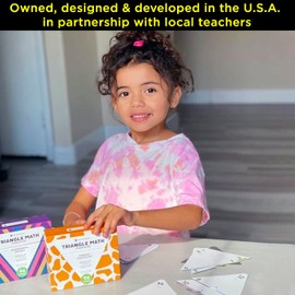 Think Tank Scholar Triangle Math 752 Equations, All Facts 0-12 Box Set Addition, Subtraction, Multiplication, Division Flash Cards: Kindergarten, 1ST, 2ND, 3RD, 4TH, 5TH, 6TH Grade - Has Three Corners