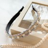 Burnaby pastel pearl tweed hair band / 버나비 파스텔 진주