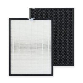 PUREBURG EverestAir-RF Replacement Filter Compatible with LEVOIT EverestAir Air Purifier,1-Pack H13 HEPA Activated Carbon 2-in-1 3-Stage Filtration Air Clean Dust Odor