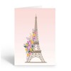 Stonehouse Collection | Floral Eiffel Tower Note Card | Paris