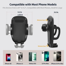 Linskip for 2021-2024 Ford Bronco Sport Dash Phone Holder + Action Camera Mount, Dashboard Multi-Function Organizer Tray for Bronco Sport Interior Accessories