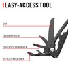 COAST CT225 11-in-1 Multi-Tool, Spring-Assisted Multi-Plier, File, Wire Cutter, Saw,
