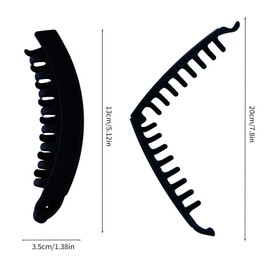 6 Pcs Banana Hair Clips for Women Fit Thin & Thick Hair Strong Non-Slip Stylish Hair Accessories Versatile Updo Hair Clamps for Back of Head Trendy Hair Grips for Daily Wear, Work & Parties