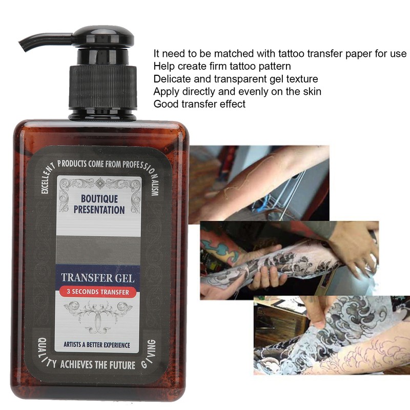 Professional Tattoo Transfer Gel Pattern Transfer Tattoo Stencil Application Solution