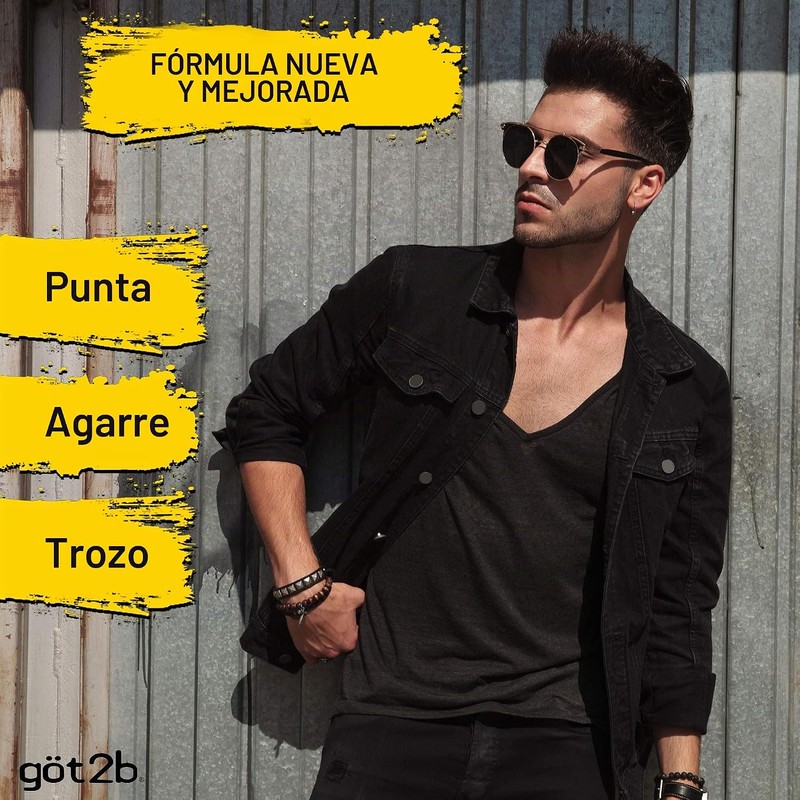 Got2b Pegado Styling Pegamento para el cabello, 6 onzas (recuento