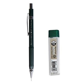 Xeno Beyond Style Mechanical Sharp Pencil + Leads Refills HB (0.3/0.5/0.7/0.9/1.3 mm) (Pencil + 0.3mm Lead)