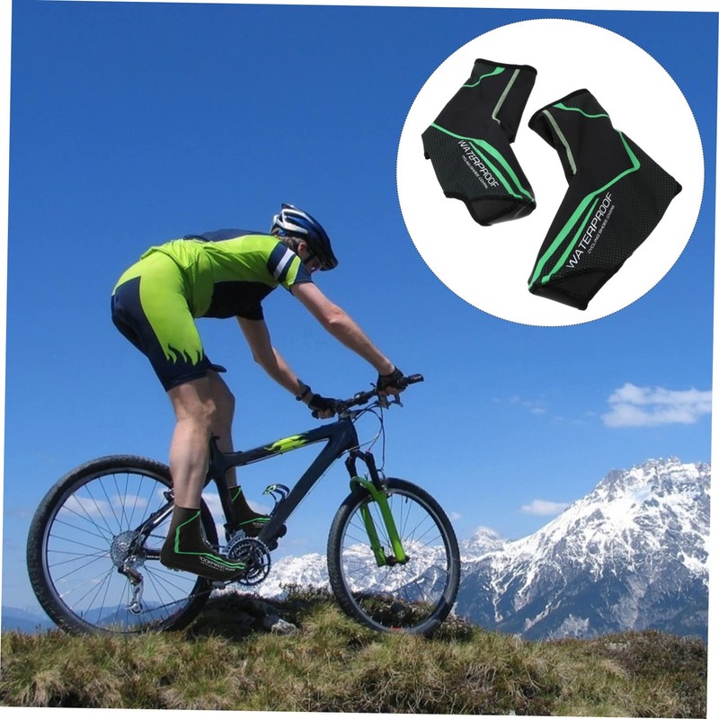 Mipcase 1Pair Unisex Bike Overshoes Winter Cycling Shoe Covers Windproof