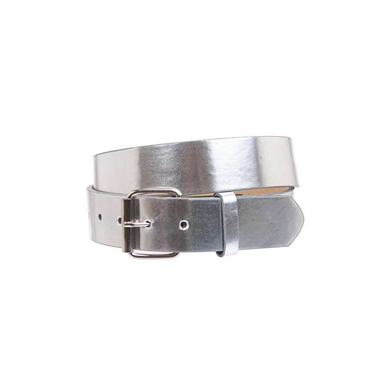 1 1/2" (38mm) Snap On Plain Leather Jean Belt With