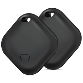 AXFEE Smart Air Tracker Tag 2er Pack, Koffer Tracker, Kompatibel mit Wo ist?(nur iOS), Schlüsselfinder Key Finder für Schlüssel, Geldbeutel, Taschen, Koffer, IP67 wasserdicht, mit Austauschbarer Akku