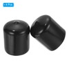 PATIKIL 30MM Vinyl Rubber End Caps, 4 Pack Flexible Bolt