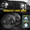 Bricologht 2pcs 7Inch Round LED Headlight DOT 6012 For Freightliner