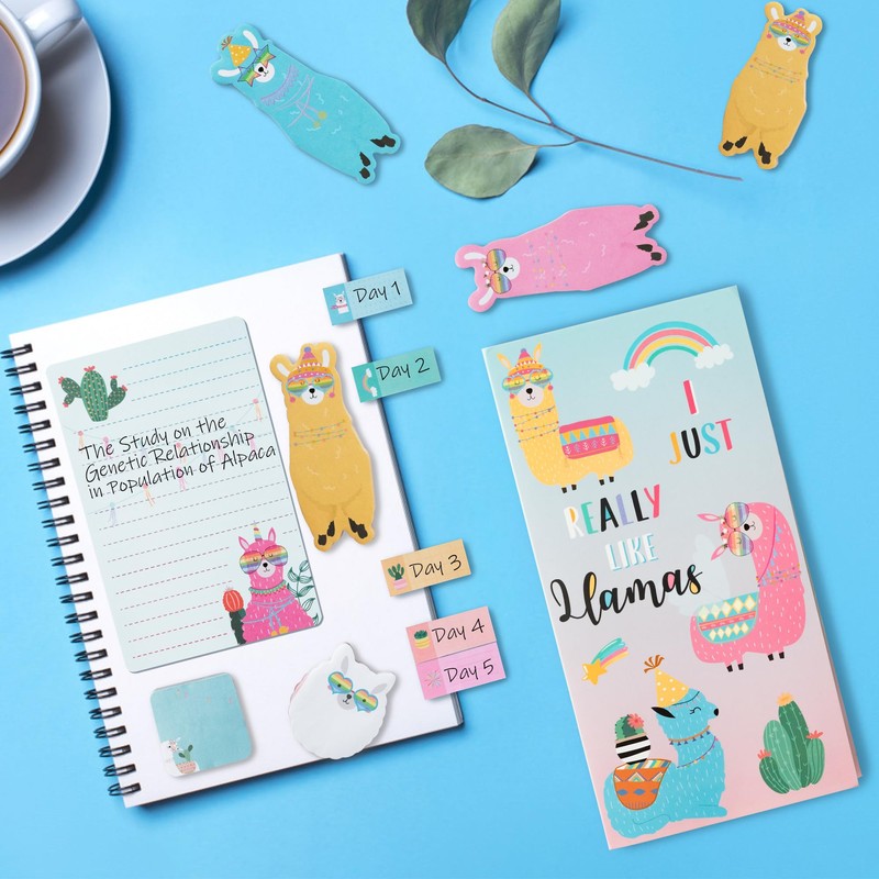 Xqumoi I Just Really Like Llamas Sticky Notes Set, 550