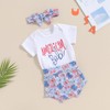 Bonangber Newborn 4th of July Outfit Girl American Babe Onesie