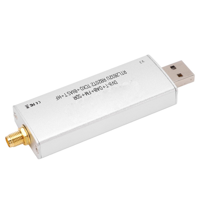 Radio Receiver RTL SDR R820T2 RTL2832U 1PPM TCXO SMA 500KHz‑1766MHz