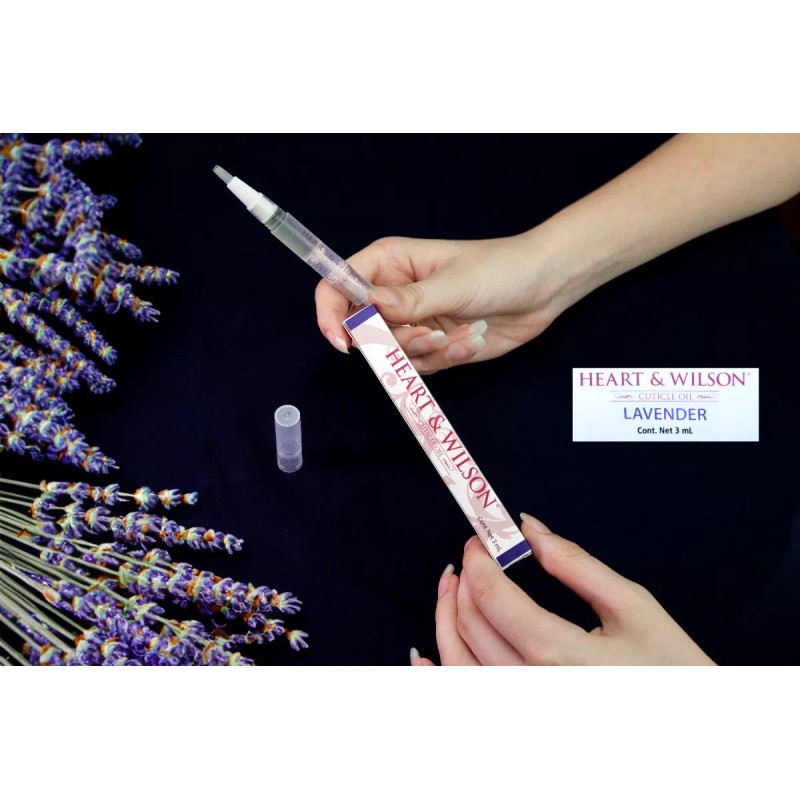 Heart & Wilson Pluma Nail Pen Cutícula Aceites Esenciales +