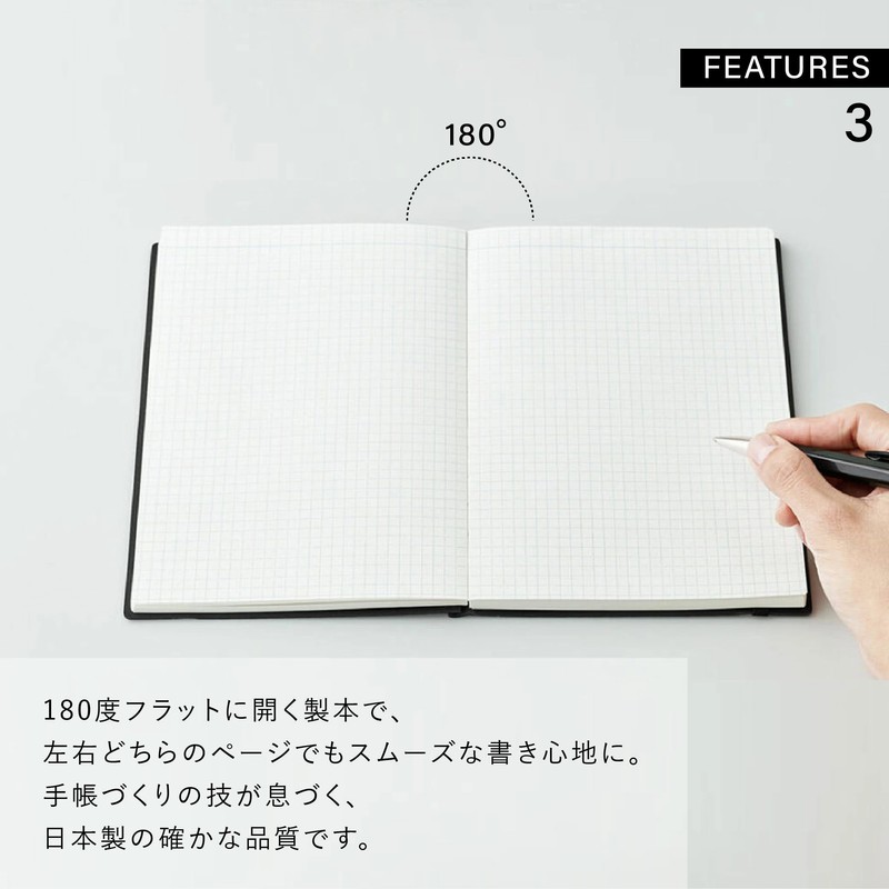 EDiT MARKS Small Grid Notebook Using Planner Paper, B7 Variant,