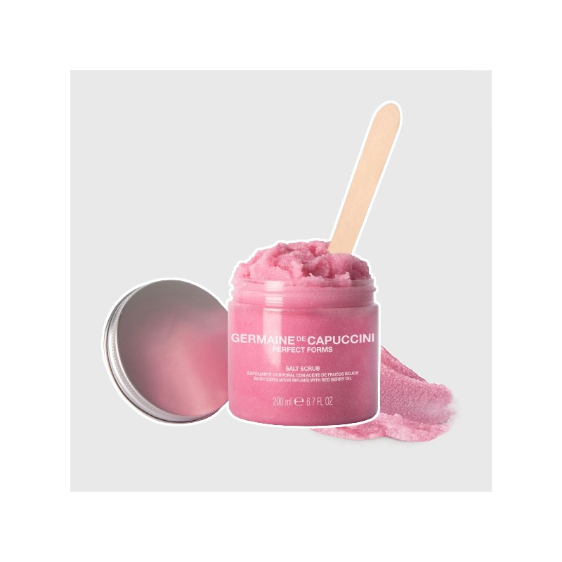 own brand Cappuccini Red Berry Pink Salt Scrub 200ml Pink