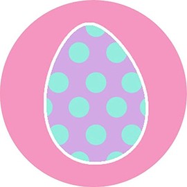 144 Easter Eggs 30mm School Reward Stickers for Teachers, Spring Party Bags