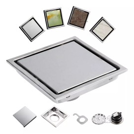 Pollito Coladera Cuadrada De Lujo 11 Cm Doble Vista Acero Inoxidable