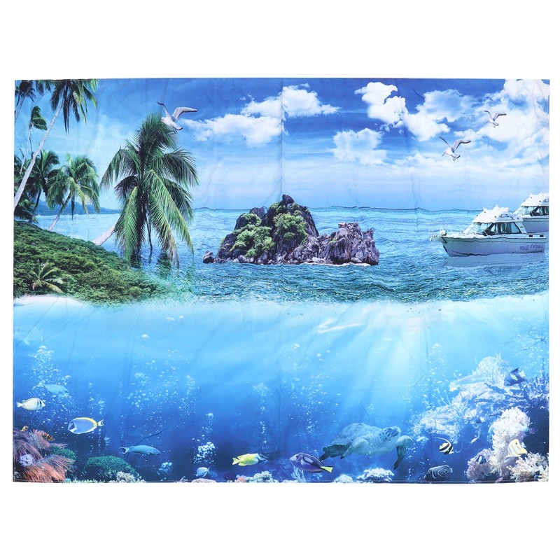 200x150cm Tapestry Scenery Summer Beach Sea View Background Tapestry Home