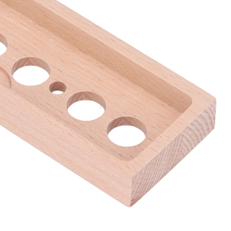 DIY Glow Tube Clock Kit 4 Lamps Beech Wood Enclosure
