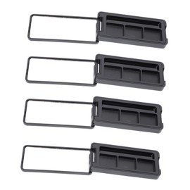 FRCOLOR 4pcs Refillable Eye Shadow Container Stylish Three-Grid Blusher Boxes for Makeup Travel Home Use Compact and Portable Empty Cosmetic Plates