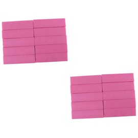 Healvian 20pcs Four-sided Nail Buffer File Soft Sponge Nail Grinding Tools for Manicure and Salon Use Gentle Natural and False