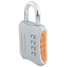 Master Lock 653D Set-Your-Own-Combination 2-inch Padlock, 4-Pack, Color May Vary