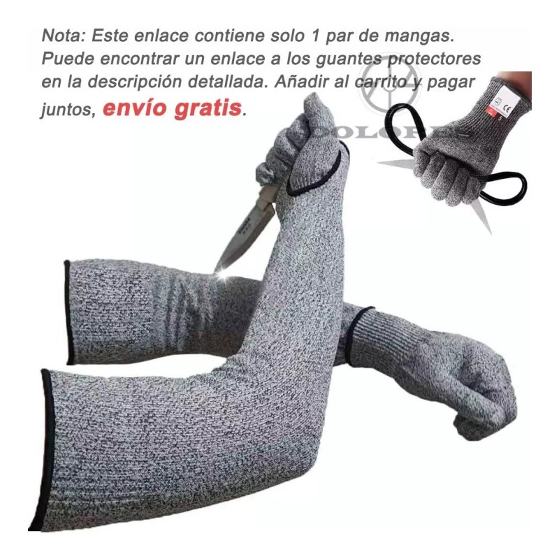 No.8 Manga Resistentes Cortes Grado Nivel 5 Protección Seguridad
