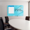 White Board Dry Erase Board 36x24 Inches Magnetic Glass Whiteboard,