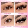 ALPHONSE Fluffy Lash Clusters with Bottom Lashes 12-20MM Cluster Eyelash