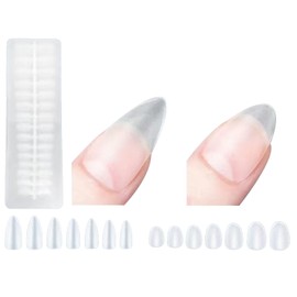 Nail Tip, Ultra Thin, Short, Clear, Sanding, Natural Fit, False Nails, Long Tip, Full Coverage, Plain Tip, Clear Tip, Practice, Commercial Use (Point, Multi Sizes)