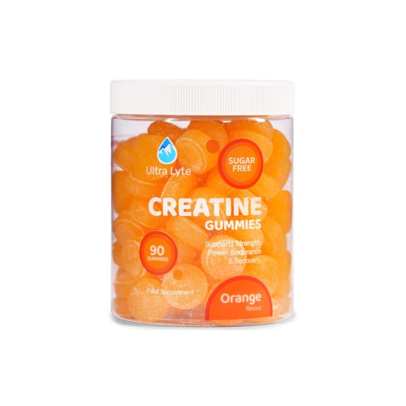 Ultra Lyte Creatine Monohydrate Gummies 5g, 90 Gummies, Orange