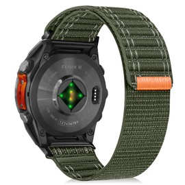 RosMank 26 mm Quickfit Nylon Bracelet Compatible with Garmin Fenix ​​8 AMOLED 51 mm/7X Pro/7X/6X Pro/6X, Wavy Replacement Strap for Enduro 3/Descent Mk3i/Instinct 2X/Tactix 7/Quatix 7X, Nylon, No