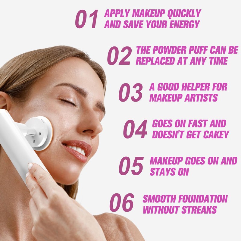 Electronic Powder Puff Machine for Makeup, Suitable for Most Of