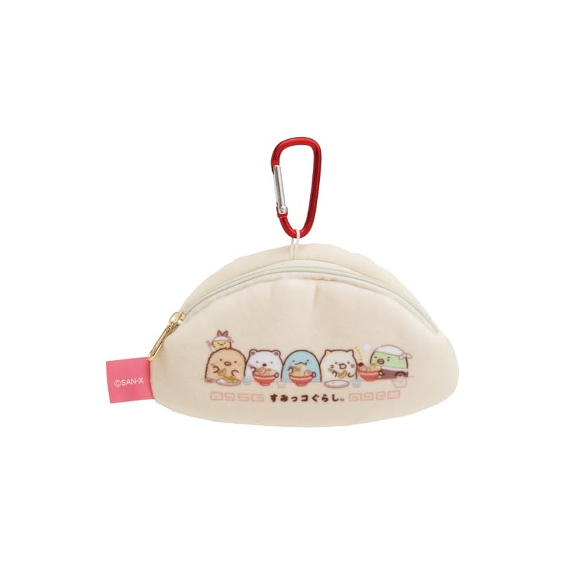 San-X Sumikko Gurashi "Anytime Ramen Miscellaneous" Dumpling Plush Pouch CA58902