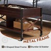 WLIVE Coffee Table, 41.3" Lift Top Coffee Table with 4