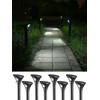 LEONLITE 8-Pack LED Solar Powered Motion Sensor Pathway Lights, Battery