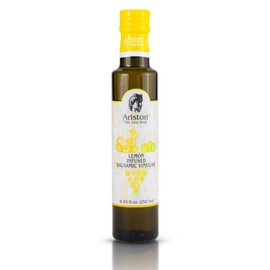 Ariston "The Very Best" Premium Balsamic Vinegar – Barrel Aged, Gourmet Quality, Product of Italy – Vegan, Gluten Free, GMO Free, No Added Sugar, All-Natural, 8.45 fl oz (250ml) Lemon