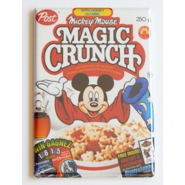 Blue Crab Magnets Mickey Mouse Magic Crunch FRIDGE MAGNET cereal box - 1.75 x 2.75 inches