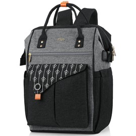 RJEU Backpack Womens, Waterproof School Backpack Gifts, Laptop Rucksack for Women with USB Charging Port Fits 15.6 Inch, Anti Theft College School Bag Gifts for Girfriend