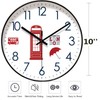 Lottogo Wall Clock 10 Inch Wall Clock for Living Room